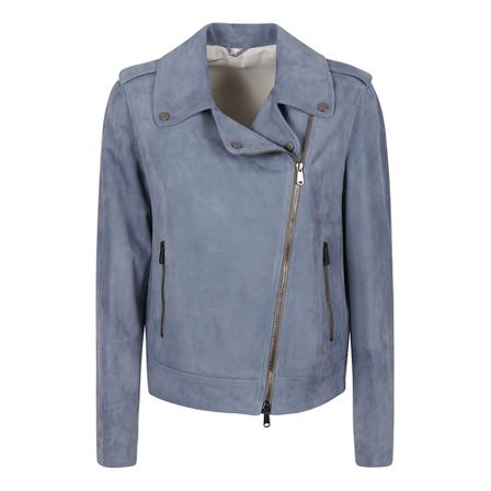 Brunello Cucinelli, Jacket Blauw, Dames, Maat:S