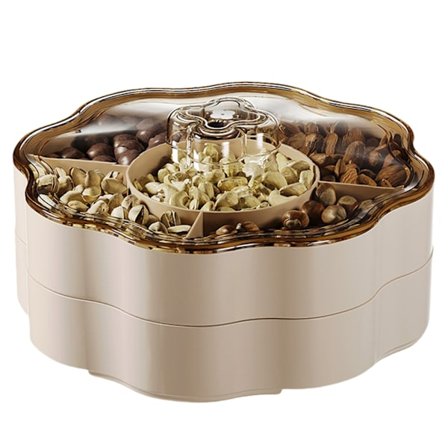 Plastlåda för förvaring av torkad frukt och godis 5 fack Godisbehållare