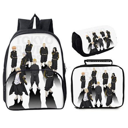 Tokyo Revengers Ryggsäck 3 delar 16 väska Style 20