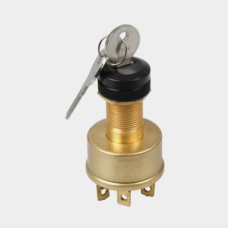 Tändningslås mässing med 3 positioner