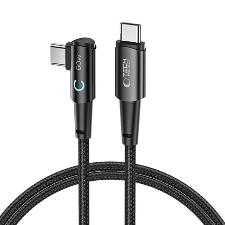 Tech-Protect UltraBoost L USB-C / USB-C 60W 6A-kabel 1 m - grå