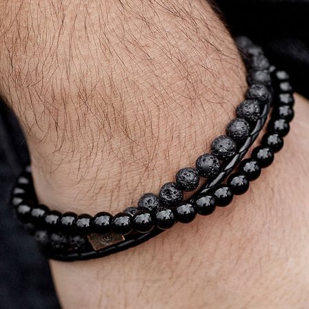 Bracelets Mix et Match pour hommes - Bracelets de perles - pour Hommes - Lucleon