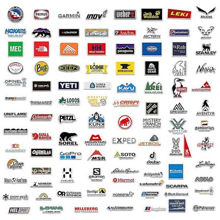 100 Utomhus Camping Camping Personlighet Vandring Klistermärken Vattentät