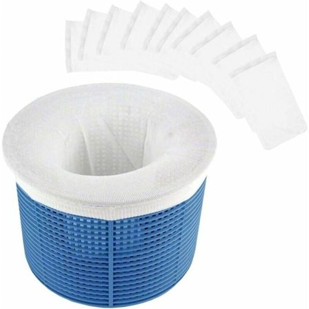 Svømmebasseng Skimmer Strømper, Holdbar Elastisk Nylon Stoff Svømmebasseng Skimmer Filter for Svømmebasseng Kurv, Bassengnett Skimmer Strømper for 