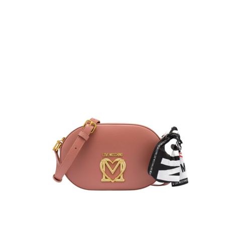 Love Moschino, Mini shoulder bag with JC4217pp 1Dll 0611 scarcato Roze, Dames, Maat:ONE Size,polyester