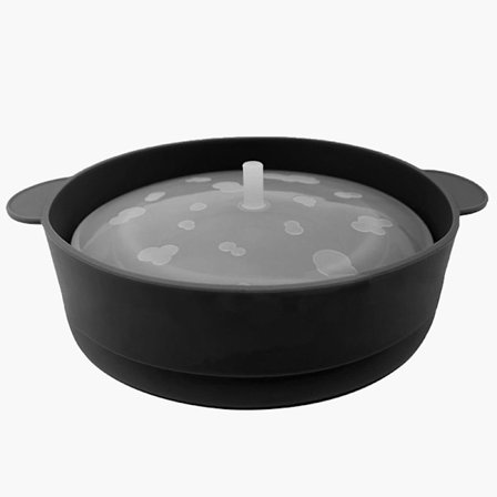 Popcorn Mikrovågsugn Silikon Vikbar DIY Popcorn Bucket Bowl Mak Mörkblå