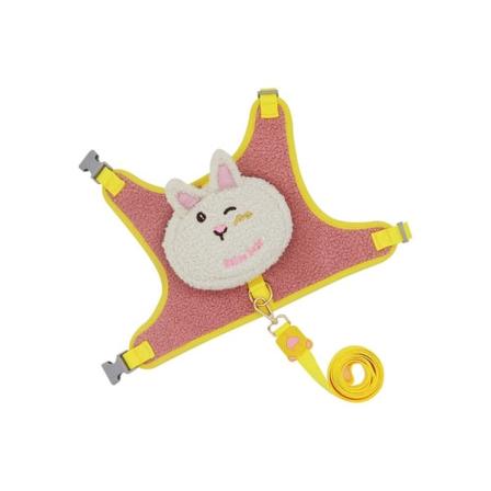 Hundryggsäck Sele Hundbröstband ROSA S - stock pink S