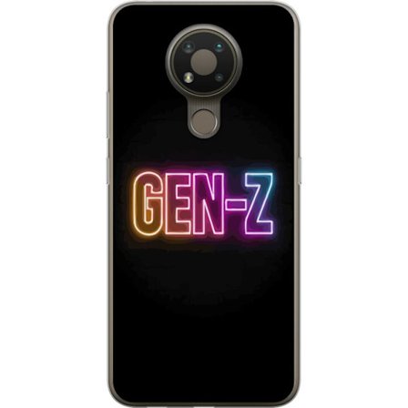 Kompatibel Mobilcover til Nokia Nokia 3.4 Neontekst Gen Z i farverigt lys mod en mørk baggrund i moderne digital stil