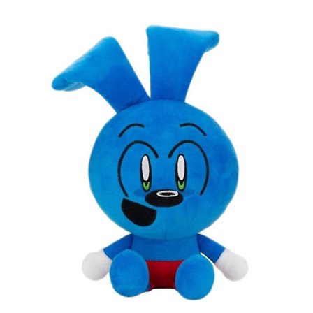 Riggy Plys Blå Bunny Plys Legetøj Krammepude Til Soveværelse Stue 25cm