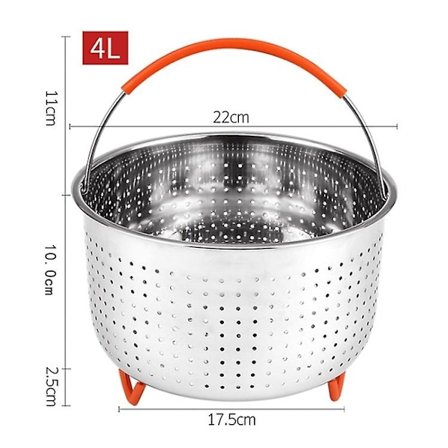 Höyrykorikori Instant Pot -painekattilan vuoraus riisin, vihannesten, hedelmien ja munien höyryttämiseen (FDA-sertifioitu)