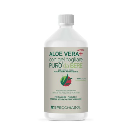 Succo Aloe Vera+ Aloe/Mirtillo Rosso 1 Litro