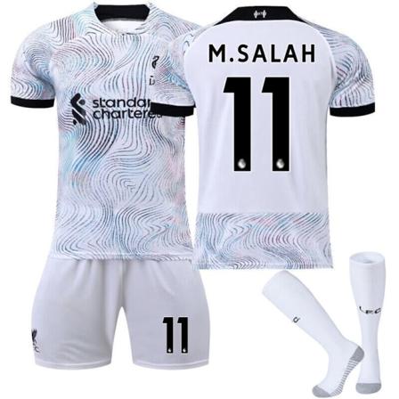 Nya Pojkar Barn Barn Fotboll Kit Kort Skjorta Socka Set Fotboll liverpool away kit #11 22/(6-7 years)
