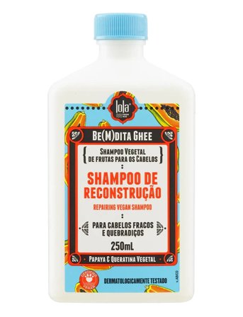 LOLA from RIO Lola Be(M)Dita Ghee - Schampo Reconstrução Papaya E Queratina Vegetal - Nude - 250 ML