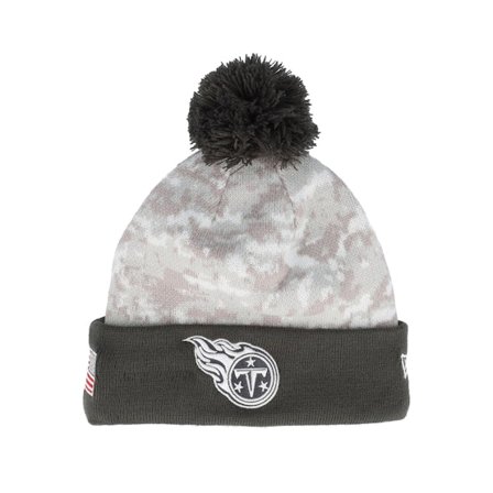 New Era - Camo pom Beanie - Tennessee Titans Nfl24 Salute To Service Camo/Graphite Pom @ Hatstore