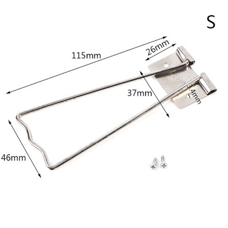 Metallinen valokuvateline/valokuvapidike (hopea), yhteensopiva 5/8/10/12 tuuman valokuvakehysten kanssa.