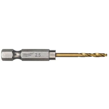 Milwaukee SHOCKWAVE Red Hex HSS-G TIN Metalliporanterä 2 kpl:n pakkaus 2,5 mm, Koneiden tarvikkeet & käyttöosat