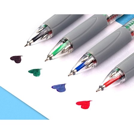 4 Originale Farver Retractable Kuglepen Medium Point (0,7mm)