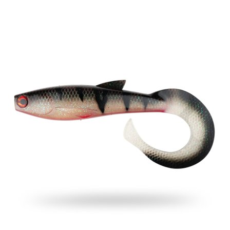 Scout Shad Curly 30cm - Red Ghost Perch