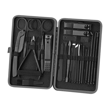 Manikyr Pedikyr Sett Multipurpose Bærbar Negleklippersett for Kvinner Menn