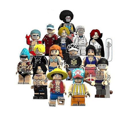 15pcs One Piece Assembled Building Block Mini Toy