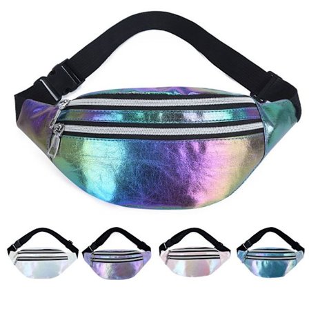 Fanny Pack Hologram Midjeväska Laser