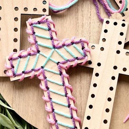 Påskekors komplett Garnhåndverkssett 4 4