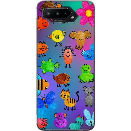 Kompatibel Mobilcover til Asus ROG Phone 5 Little Scribble Friends