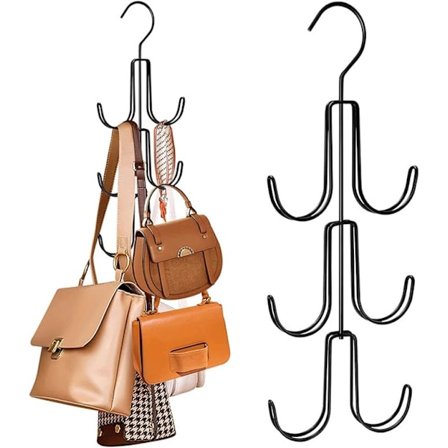 Halsdukshållare, Slips Hållare, Bältesförvaring, Multifunktionell Hängande Väskhållare Bälte Slips Sling Roterbar Krok Organizer för Slipsar, 