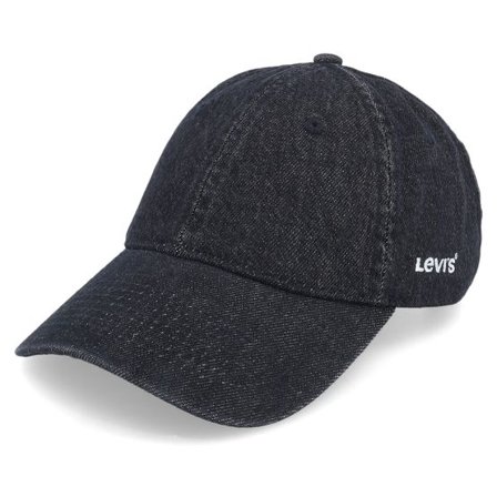Levi's - Svart unconstructed Keps - Essential Cap Regular Black Dad Cap @ Hatstore