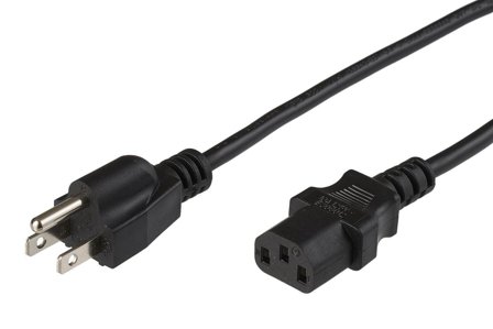 MicroConnect Power cord NEMA 5-15P to C13,