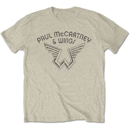 Paul McCartney Dam/Dam Wings Logo T-shirt XL Naturlig
