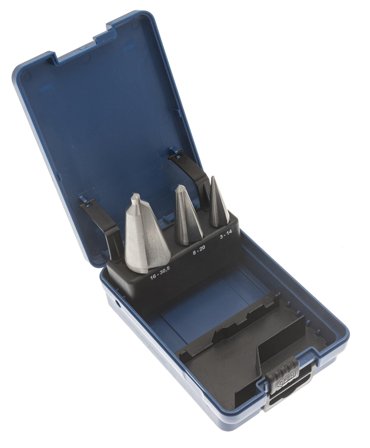 Harlingen 509260 Trinnborsett 3 deler, Maskintilbehør & forbruk