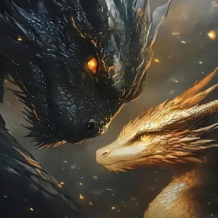 Diamantmalingssett for voksne, Svart Gyllen Drager Diamantkunstsett for voksne Nybegynnere, DIY Full Drill Diamantprikk Edelstensmaling for 