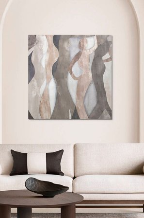 Zelected by Houze - Canvas Shape Of Eden - Grå - Tavlor - Från Homeroom