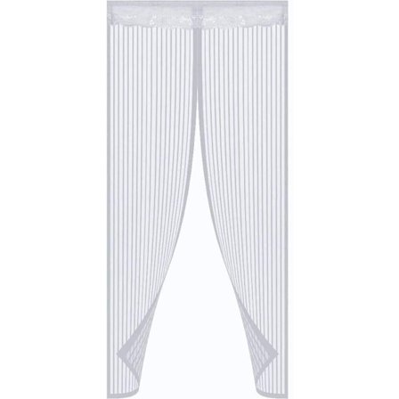 Hyttysverkko oveen magneettikiinnikkeellä Valkoinen 100 x 220 cm