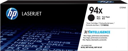 HP 94X svart original LaserJet-tonerkassett med hög kapacitet, 192545654494