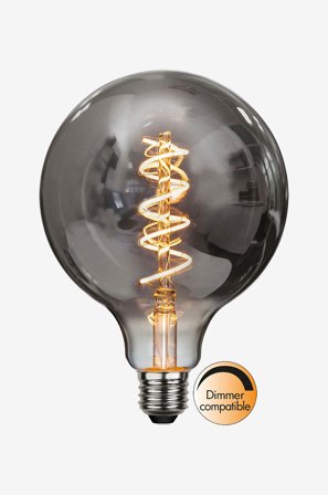 Star Trading - E27 G125 Avkolad Spiral - Svart - Ljuskällor & glödlampor - Från Homeroom