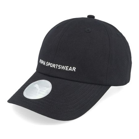 Puma - Svart Keps - Sportswear Cap Black Dad Cap @ Hatstore
