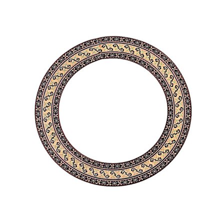 Trägitarrrosett böjda remsor gitarr ljudhål inlägg gitarrdekaler 90,5 mm