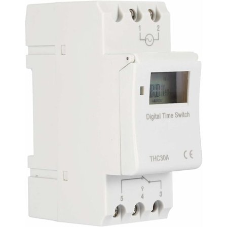 Digitaalinen ajastin Ohjelmoitava elektroninen kytkin LCD Digitaalinen elektroninen ajastin THC 30A 110V-