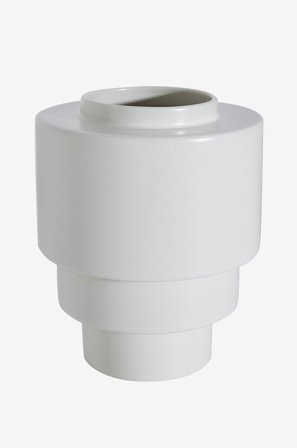 Markslöjd - Akka keramikvas 19,5 cm - Vit - Krukor & vaser - Från Homeroom