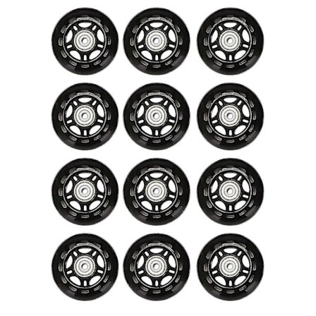 12 st inline skate hjul nybörjar rullskridskohjul 70x24mm