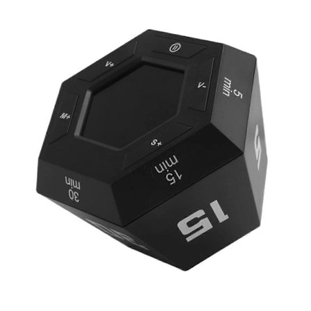 Pomodoro Timer, Produktivitetsur, 3, 5, 15, 30, 45, 60 Minutters Forudindstillet Smart Nedtællingsur, Tidsmåler