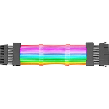 MCA-24, ARGB-forlengelseskabel 24pin ATX for hovedkort, ultraklare LED-er, full kompatibilitet, AWG18