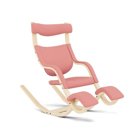 Varier Furniture Gravity - Pink Polyester - Natural base