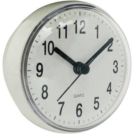 Væg Ur Mini Suggekop Badeværelse Vandtæt 70mm Væg Ur S