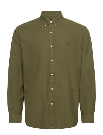 Polo Ralph Lauren Custom Fit Garment-Dyed Oxford Shirt - Green - L