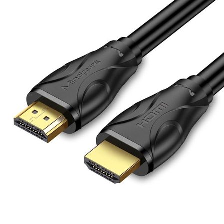 HDMI Högupplöst Kabel 4K 2.0 för Dator, TV-box och Projekt. Stöd för 3D, 4K/60Hz, 18Gbps bandbredd och HDR dynamisk visn
