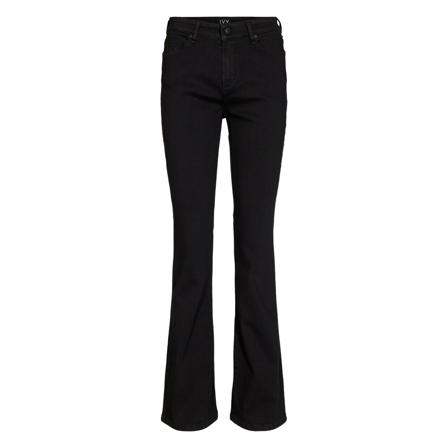 IVY Copenhagen Tara Flare Wash Cool Excellent Black svart, Dam Flare Jeans, Dam, Storlek: W24 L32