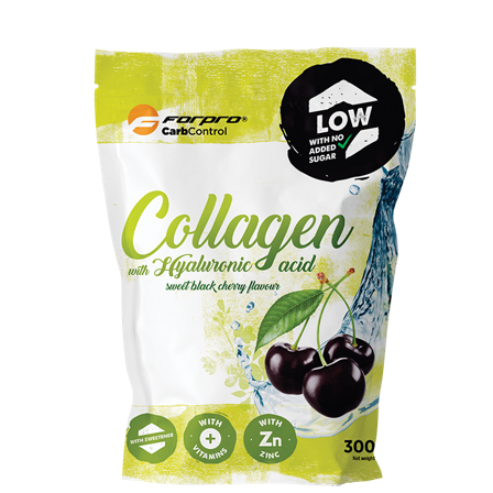 Forpro Kollagen med Hyaluronsyra Körsbär 300 g zink
